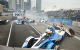 Oliver Sims racing in Formula E in New York