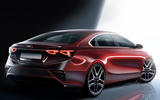 Kia Forte saloon shown in design sketches