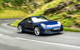 Autocar writers car of 2020 - Porsche 911 Carrera S manual on the road front