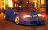 Bugatti EB110 GT with headlights on