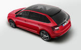 Skoda rapid ariel shot