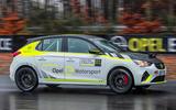Vauxhall Corsa-e rally car side