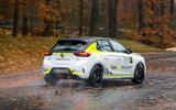 Vauxhall Corsa-e rally car rear