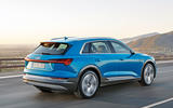 Audi E-tron 2019 official reveal action rear