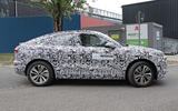 Audi Q6 E-tron Sportback 2024 camouflaged side tracking Audi Q6 E-tron Sportback 2024 camouflaged side tracking