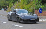 2020 Porsche 911 GT3 spotted testing front left