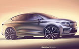 2021 ENYAQ iV Coupe Exterior Press Sket ches FRONT BAT COUPE 2