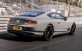 2022 Bentley Continental GT S rear three quarters dynamic 2022 Bentley Continental GT S rear three quarters dynamic