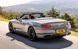 2022 Bentley Continental GTC S rear three quarters dynamic 2022 Bentley Continental GTC S rear three quarters dynamic