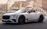 2022 Bentley Continental GTC S static front three quarters roof down 2022 Bentley Continental GTC S static front three quarters roof down