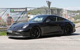 2022 Porsche 911 ST prototype testing front quarter close up