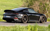2022 Porsche 911 ST prototype testing rear three quarter