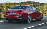 2023 BMW i5 rear right three quarter