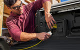 2023 Ford Ranger PHEV connecting to tailgate socket 2023 Ford Ranger PHEV connecting to tailgate socket