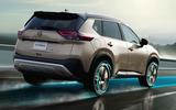 2023 Nissan X trail reveal dynamic rear three quarters 2023 Nissan X trail reveal dynamic rear three quarters