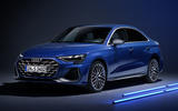 2024 Audi Audi S3 saloon blue studio 2024 Audi Audi S3 saloon blue studio