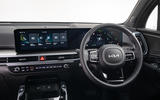 2024 Kia Sorento steering wheel and infotainment