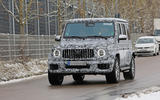 2024 Mercedes G Class front with snow