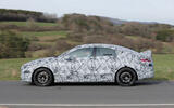 2025 Mercedes AMG CLA prototype, panning side