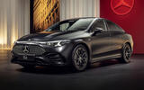 2025 Mercedes Benz CLA   black car studio, front 2025 Mercedes Benz CLA   black car studio, front