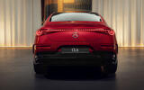 2025 Mercedes Benz CLA   red car rear in studio 2025 Mercedes Benz CLA   red car rear in studio