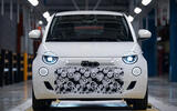 2026 Fiat 500 Hybrid prototype in factory front