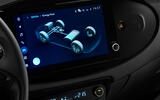 2026 Toyota Aygo X GR Sport infotainment screen detail 2026 Toyota Aygo X GR Sport infotainment screen detail