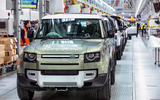 Land Rover Defender 2020 - Defenders lined up Land Rover Defender 2020 - Defenders lined up