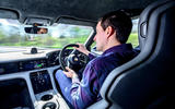 Porsche Taycan Turbo 2020 - driving