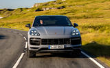 23 porsche cayenne turbo gt 2021 uk fd on road nose