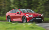 24 toyota mirai 2021 rt on road front 24 toyota mirai 2021 rt on road front