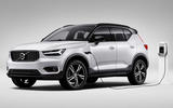 Volvo XC40 plug-in hybrid - stationary front Volvo XC40 plug-in hybrid - stationary front
