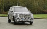 2022 Range Rover Sport prototype 2022 Range Rover Sport prototype front 3/4