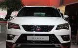 The SEAT Ateca on display at the firm's exterior stand The SEAT Ateca on display at the firm's exterior stand