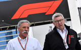 Chase Carey and Ross Brawn