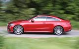 Mercedes E Class Coupe 2017 side tracking Mercedes E Class Coupe 2017 side tracking