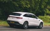 Mercedes-Benz EQC 400 2019 UK first drive review - tracking rear