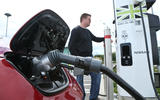 Nissan Leaf charging Nissan Leaf charging