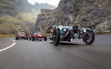 Morgan 3 Wheeler, Caterham Seven 310R, Ariel Nomad: winter drive 