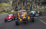 Morgan 3 Wheeler, Caterham Seven 310R, Ariel Nomad: winter drive 