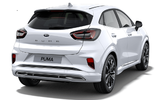 Ford Puma ST-Line X Vignale white rear