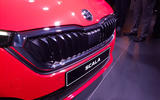 Skoda Scala official reveal stage front bumper