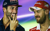 Daniel Ricciardo and Sebastian Vettel
