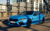 45 BMW M8 coupe LCI 2022 tracking front 45 BMW M8 coupe LCI 2022 tracking front