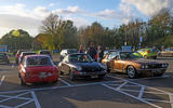 Restomods in car park