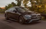 Mercedes E Class Coupe 2020 facelift front quarter tracking Mercedes E Class Coupe 2020 facelift front quarter tracking
