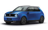 Honda E in blue
