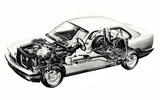 E34 BMW 5 Series cutaway