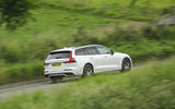 58 PHEV wagons triple test 2021 V60 tracking rear