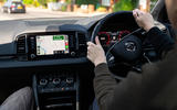 Skoda Karoq interior driving Skoda Karoq interior driving